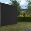 WPC Sichtschutz-Zaun Komplettset – Ebenholz